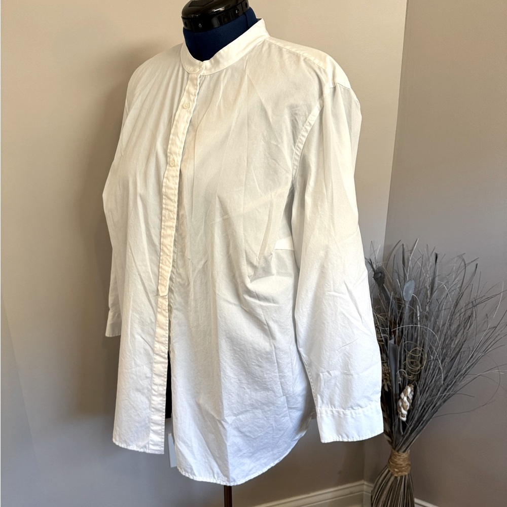 Collarless, Ralph Lauren button-down shirt
